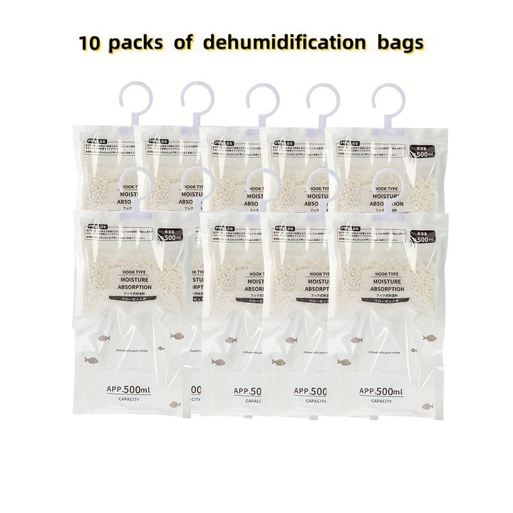 Bolsa Absorbente de Humedad Montada en la Pared, Bolsa Absorbente de Humedad y Anti-moho para Deshumidificación, Desecante, Anti-moho Adecuado para Armarios y Guardarropas - Bolsa de Deshumidificación Reutilizable Adecuada para Deshumidificación en Dormi