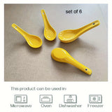 6 piezas de cucharas de sopa de cerámica - Cucharas de postre blancas multiusos para Pho vietnamita, Miso, Wonton, Ramen, Dumplings - Seguras para microondas, horno, lavavajillas y congelador