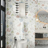 Forros Autoadhesivos para Armarios con Diseño Floral Pastel - Forros de Plástico Duraderos para Cajones y Cocinas, Fácil Instalación Pegar & Despegar para Armarios, Zapateros, Protección de Muebles y Decoración Elegante