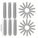 Protectores de Reparación para Estantes del Lavavajillas - Tapas de Recubrimiento Plástico Flexible con Diseño Cónico para Protección contra Fregado y Choques, Accesorios Grises Duraderos para Mantenimiento del Lavavajillas, Piezas de Reparación para Lav