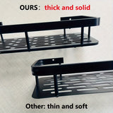 Estantería de pared grande para baño sin necesidad de taladrar, ahorradora de espacio, fácil instalación, almacenamiento para suministros de baño, cosméticos y champú, estante de plástico resistente con capacidad de carga alta, Organizadores de ducha