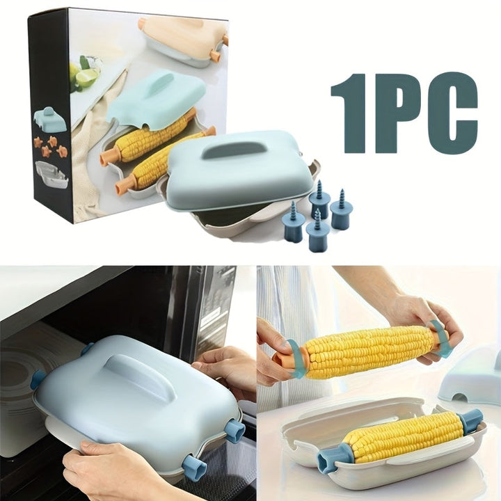 1pc Vaporera para Microondas con Diseño de Tapa Abierta - Cesta Ahorradora de Espacio, Herramienta Fácil de Limpiar para Cocinar Rápidamente Verduras y Mazorcas de Maíz - Cocina Saludable en el Microondas