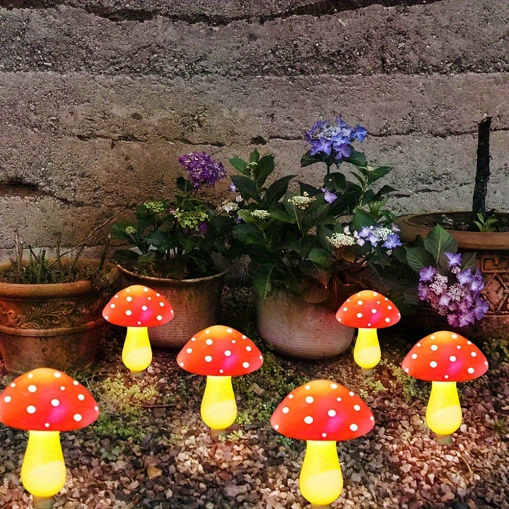 8/12pcs Luces Solares de Hongos para Estacas, Luces Solares de Hongos para Jardín Exterior, 8 Modos de Iluminación Luces Solares de Hongos, Adecuadas para Jardín, Patio, Camino de Césped, Boda, Decoración de Fiesta de Navidad