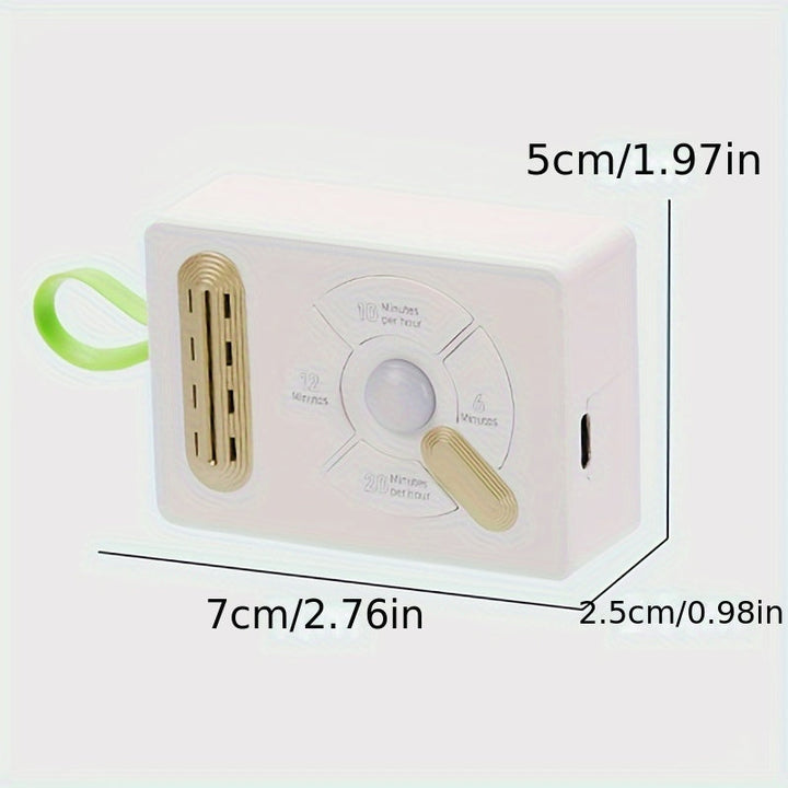 1pc Purificador de aire inteligente con generador de ozono, sensor de movimiento, varios modos de funcionamiento, alimentado por USB, baja tensión, material de plástico, ideal para áreas de mascotas y uso doméstico