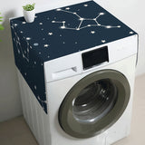1 pieza de Cubierta para Electrodomésticos con Estampado de Estrellas para Nevera y Lavadora - Tela de Poliéster Duradera, Protector Lavable Antipolvo con Diseño Elegante de Cielo Nocturno Estrellado, Apta para Electrodomésticos Estándar, Protección para