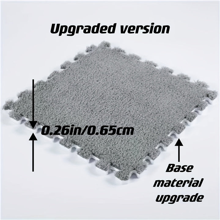 12 Piezas, Alfombrilla De Espuma Para Suelo De Rompecabezas, Alfombrilla De Espuma Para Suelo De Rompecabezas, Baldosas De Suelo De Rompecabezas Esponjosas Entrelazadas, Alfombras Suaves Para Escalar Para La Decoración De La Sala De Juegos Del Hogar