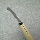 Cuchillo de jardín con filo de 30 grados, hoja de acero inoxidable y mango de madera - Herramienta de jardinería ergonómica para podar, rastrillar, cortar raíces - Diseño duradero y resistente a la herrumbre, no necesita batería, herramienta de jardinerí