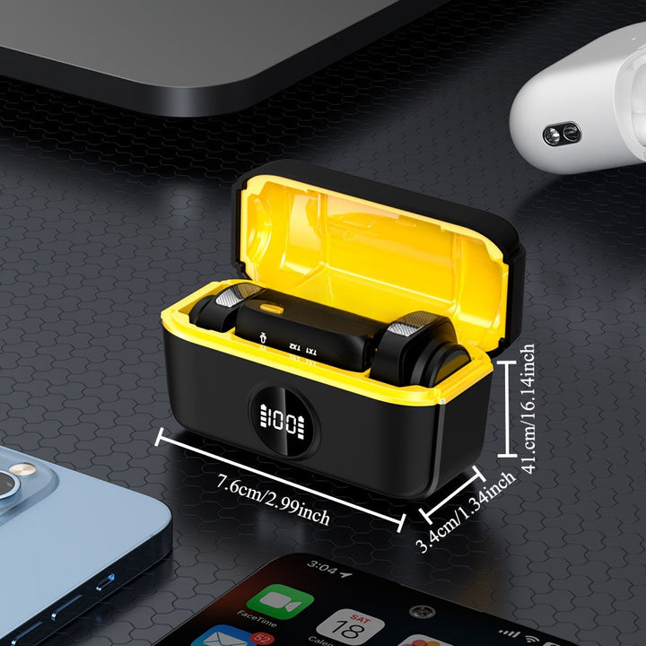 La Nueva Generación de Micrófonos de Botón Cuenta con Reducción de Ruido de Un Solo Clic, una Impresionante Vida Útil de la Batería de 50 Horas, un Diseño Ligero y un Accesorio Magnético, lo que lo Hace Adecuado para Grabaciones, Transmisiones en Vivo, D