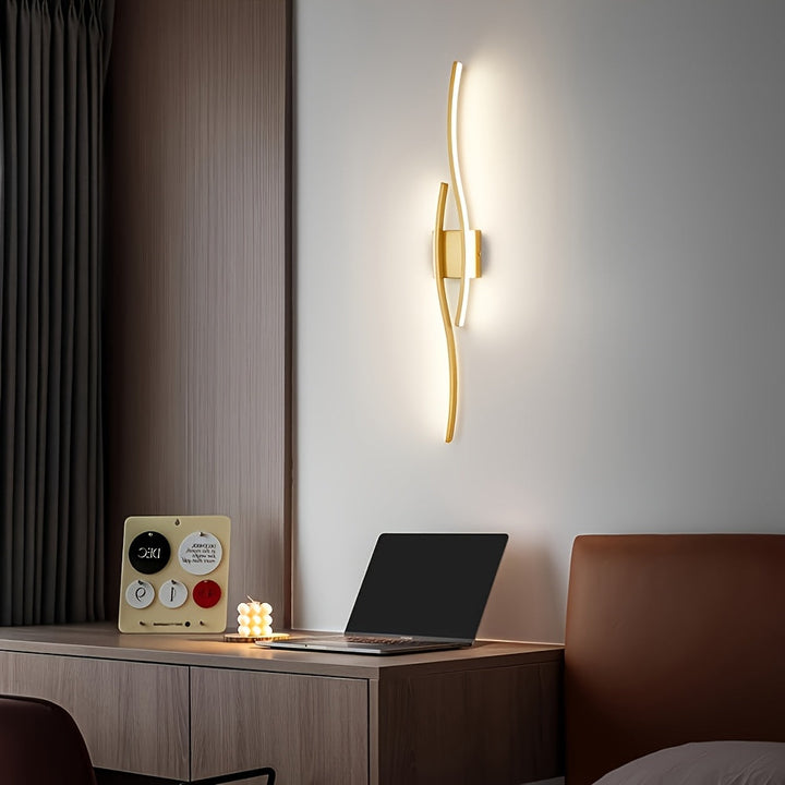 Ezos 1 pieza, lámpara de pared para comedor con LED, lámpara de tocador de baño con LED, isla de cocina, lámpara de pared larga, perfecta para restaurantes, cafeterías, 3 brillo ajustable, sala de estar, lámpara de pared semi-retráctil para dormitorio, a