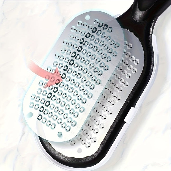 Exfoliante de pies para callos, frotando la piel vieja, limando y puliendo la piel de los pies, eliminando la piel muerta, frotando los pies y reparando los pies.