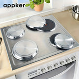 appker, 4 Piezas, Cubiertas De Cocina De Inducción De Acero Inoxidable, Protectores Duraderos Para Estufas De Cocina, Accesorios Para Utensilios De Cocina Para El Hogar, Diseño Creativo