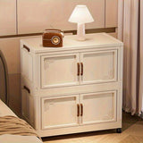 Organizador de almacenamiento plegable multifuncional de 3/4/5/6 capas con ruedas, diseño de puerta doble magnética – Ideal para ropa, juguetes, libros y más – Perfecto para sala de estar, dormitorio o oficina – Acceso universal a ruedas de 360°