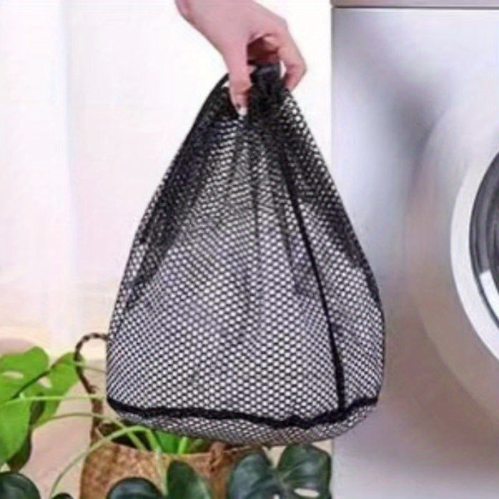 Bolsa De Lavandería De 1 Pieza, Bolsa De Lavandería De Malla Negra, Bolsa De Lavado Especial Para Lavadora