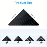 1/8/12/16pcs Cinta de alfombra, alfombras antideslizantes para pisos de madera dura y baldosas, cinta de alfombra reutilizable para alfombras, adhesivos de alfombra de doble cara para mantener las esquinas planas