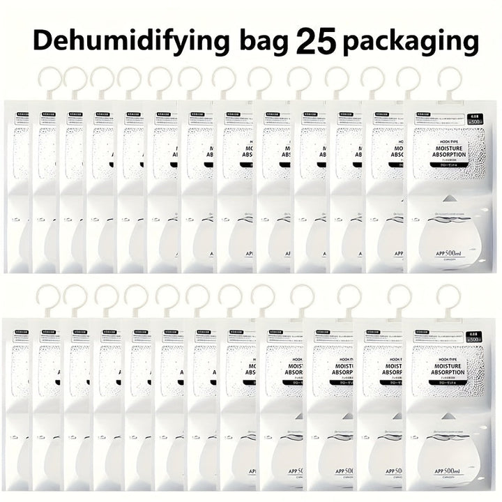 25/20 (Versión Extra) 70,54/56,43 oz Desecante, Bolsa Absorbente de Humedad Colgante - Perfecta para Armarios, Dormitorios y Baños. El Diseño de la Bolsa Absorbente de Humedad Colgante. Artículos Domésticos Resistentes al Humo para Dormitorios.