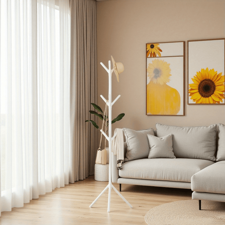 Colgador retráctil de 6 metros: Cubre 10㎡ de área para secar, sostiene hasta 120 artículos + 6 juegos de sábanas; plegado, solo 0.15 m de grosor y menos de 0.2㎡, ideal para balcones pequeños o al lado de armarios. Modelo W-01