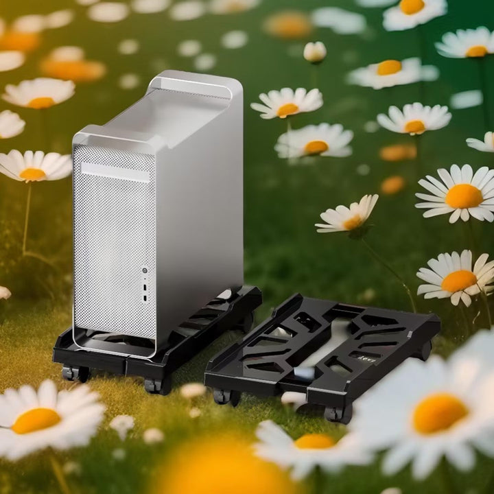 1 Pieza de Soporte Móvil y Ajustable para Cajas de Computadora de Escritorio con Ruedas - Estante Elevado Multiusos para Oficina en Casa