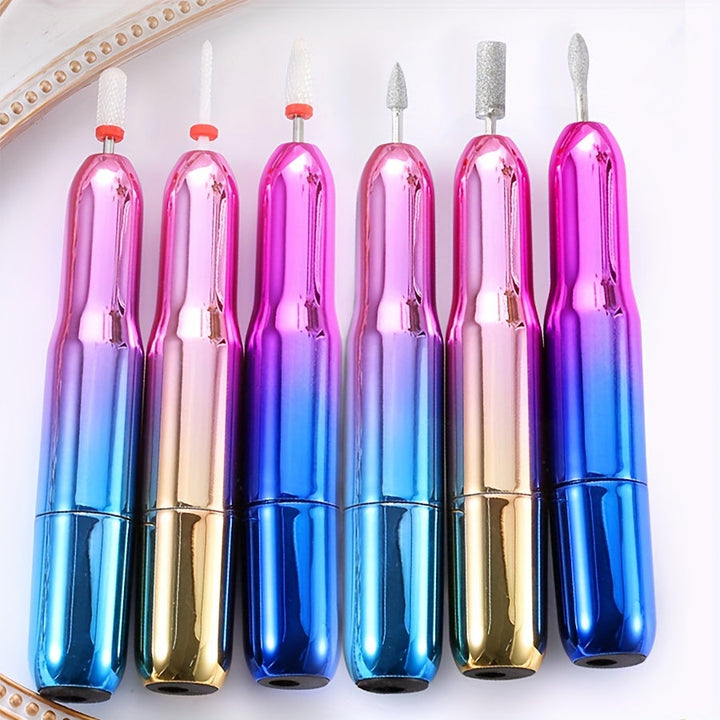 Duofu Profesional Conjunto de Taladro Eléctrico USB - Bajo Ruido y Libre de Vibraciones, Lijadora y Herramienta de Pulido para Manicura y Pedicura, Diseño Portátil, Ideal para Uso en Casa y Salón, Regalo para Mujeres