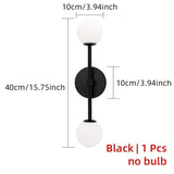 1pc Lámpara de Pared Moderna Doble Cabeza con Pantalla Plástica, Enchufe G9, Cableado Directo, Ideal para Salón, Cabecera de Dormitorio o Ambiente en Pasillos/Estudios, También Usable como Luz de Techo, Bombilla No Incluida