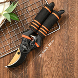 Tijeras de Poda Profesionales de Acero al Carbono con Hoja Afilada SK-5 - Agarre Cómodo, Cortaárboles Duradero para Jardinería Doméstica y Arreglos Florales, 1pc