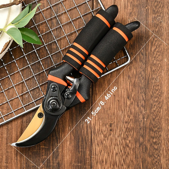 Tijeras de Poda Profesionales de Acero al Carbono con Hoja Afilada SK-5 - Agarre Cómodo, Cortaárboles Duradero para Jardinería Doméstica y Arreglos Florales, 1pc