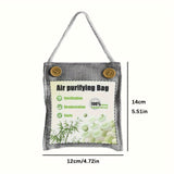 4/6/10 piezas de bolsas de carbón activado de bambú - Adecuadas para colgar armarios, gabinetes de zapatos, casas de mascotas, armarios, sótanos, coches, baños.