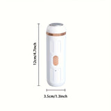 Herramienta eléctrica para pulir pies con carga, ideal para pies gruesos, elimina queratina de manera conveniente y sencilla, diseño blanco minimalista