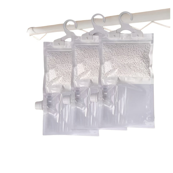 3 piezas de bolsas deshumidificantes reutilizables - Perfectas para armarios, dormitorios y baños. Diseñadas para una absorción efectiva de la humedad, kit de dormitorio y hogar a prueba de humedad, hechas de silicona, deshumidificador de armario | Contr