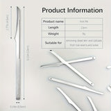 2 piezas de raspador y lima de pies de acero inoxidable - Ideal para eliminar la piel muerta de la palma, el pie y el dedo - No se necesita electricidad, esenciales para el cuidado de los pies | Herramientas de cuidado de pies de acero inoxidable | Diseñ