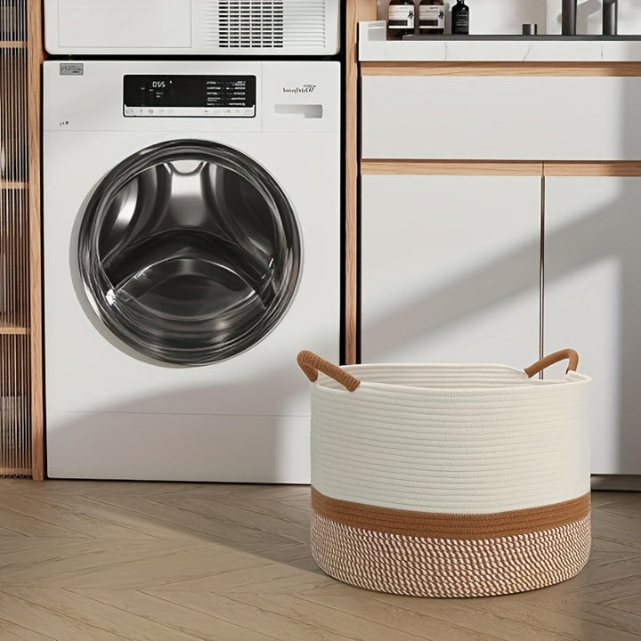 Cesta de almacenamiento grande de estilo clásico, organizador plegable de parte superior abierta para juguetes, ropa sucia y artículos del hogar, canastas de estantería