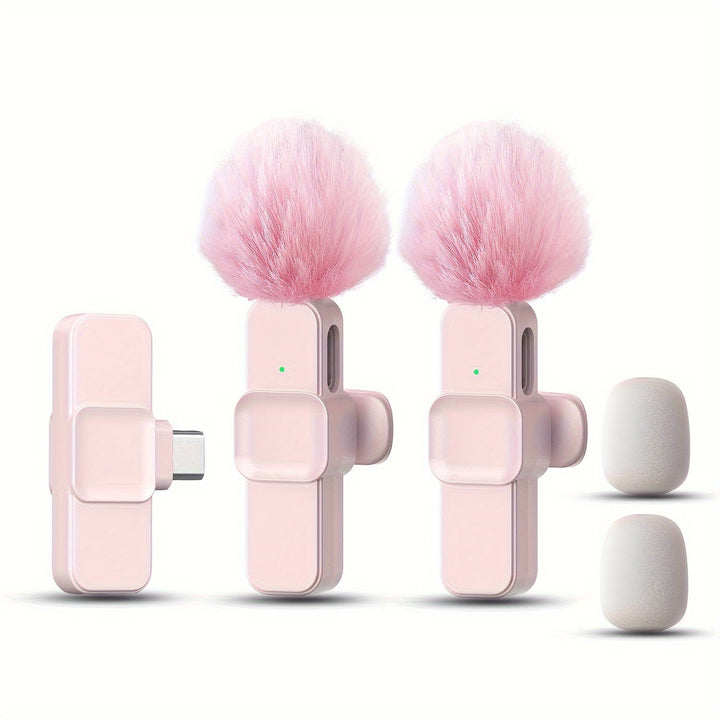 [Inalámbrico de Solapa Omni Sound] Microfono Inalámbrico de Solapa XIAOLO de Baja Latencia Ultra - 360° Omni Sound, Clip-On, USB-C, Mini para Transmisiones en Vivo, Vlogging e Entrevistas, Smartphones, Laptops, Grabación de Videos