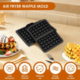 Moldes de waffle de silicona para hornear, para Ninja AF300EU, AF400EU, AF451EU, SL400EU, AF500DE y más accesorios para freidor de aire.