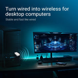 Adaptador de red inalámbrica USB dual banda AC1300, compatible con HomeKit, receptor y transmisor WiFi de alta velocidad, USB 3.0, funcionamiento de baja tensión ≤36V, 2.4GHz 400Mbps y 5GHz 867Mbps, 802.11ac