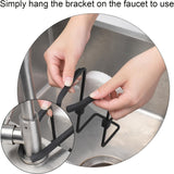 Grifo de 2 niveles con base de rápido secado y StealthShield - Construcción metálica profunda negra, diseño elegante para cocina o baño, duradero y elegante, grifo de baño, acabado metálico elegante, material robusto