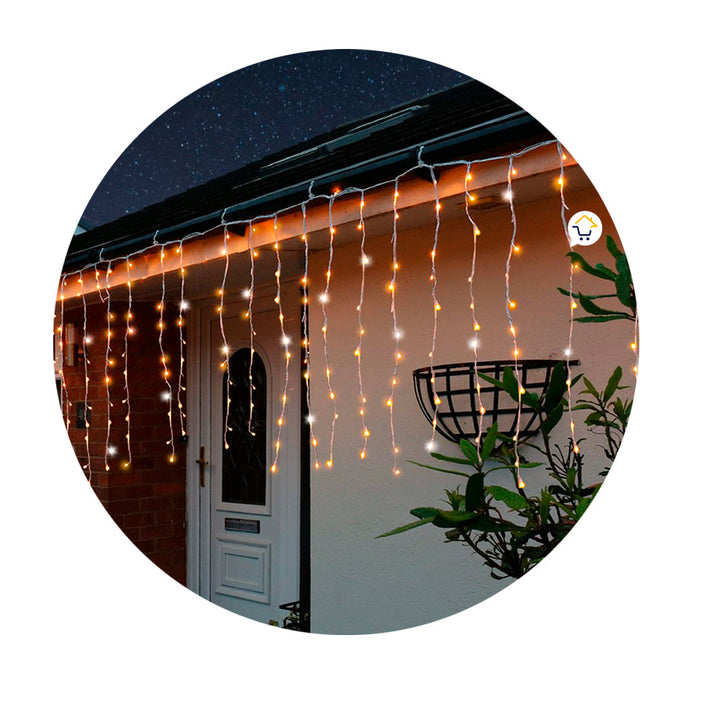 Cortina Led Destellos Luces Navidad 6x1 M 240 Led 1330b