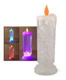 Vela Decoración Navidad Luz Led Cambia De Color S-100