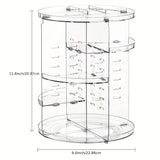 [Giratorio Transparente Maquillaje Organizer] Organizador de Maquillaje Giratorio Transparente 360° - 1 pza Estante Giratorio para Cosméticos de Encimera - Para Almacenamiento en Dormitorio y Baño
