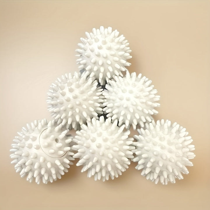 6 Bolas de Lavado Grandes, Eliminación de Manchas Intensiva, Reutilizables, Anti-Enredos, Morado Blanco Azul, Quita Pelusas, Suaviza la Ropa, Reduce Arrugas, Apto para Lavadora de Tambor, Lavadoras Automáticas y Secadoras