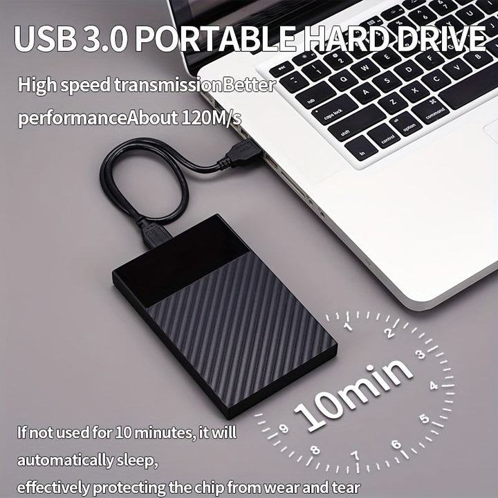 Disco Duro Externo Portátil USB 3.0, 500GB y 320GB de Gran Capacidad para Teléfonos y Computadoras – Ideal para Copia de Archivos, Trabajo Oficina, Negocios y Entretenimiento