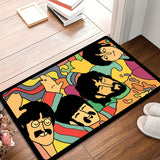 Alfombra retro de banda musical, 1 unidad, ideal para interiores y exteriores, resistente y lavable, decorativa, regalo exquisito para amantes del rock