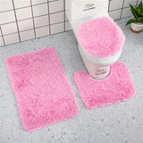 Conjunto de 3 Alfombras Suaves y Acolchadas para Interiores, Alfombra de Lujo Moderna, Absorbente, Antideslizante y Adecuada para Baño, Decoración del Hogar, Tapetes