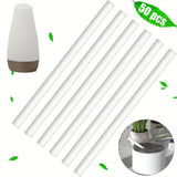 50 piezas de reemplazos de ventosas para humidificadores - Recambios de filtros de algodón de alta calidad, ideales para difusores personales portátiles en oficina, hogar o dormitorio, control de salida de niebla, fácil de instalar, accesorios para humid