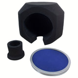 Escudo de protección para micrófono profesional - Absorbedor de sonido de espuma de alta densidad, cubierta de esponja a prueba de viento para estudio y grabación en vivo, reducción de ruido, negro, conector XLR, esenciales para cabinas de grabación, dis