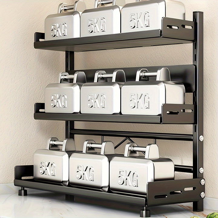 Estante de Especias Metálico Ajustable de 2 Niveles - Organizador de Encimera que Ahorra Espacio para Especias, Botellas y Utensilios - Perfecto para Cocina y Comedor