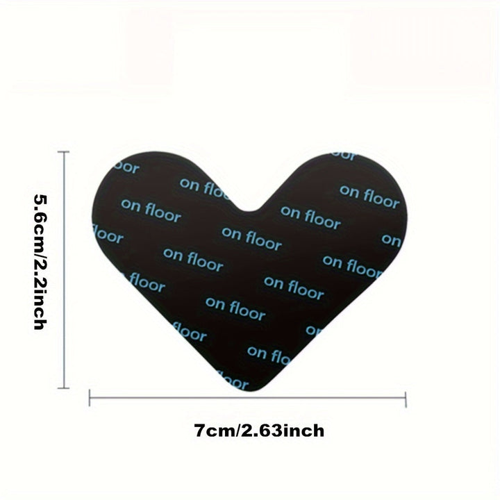 4/8/16/32pcs Pegatinas Reutilizables para Alfombras, Pegatinas Antideslizantes Lavables para Alfombras, Alfombras de Esquina para Madera Dura, Evita que las Alfombras se Muevan y Roden los Bordes, Pegatina de Alfombra en Forma de Corazón se Puede Cortar