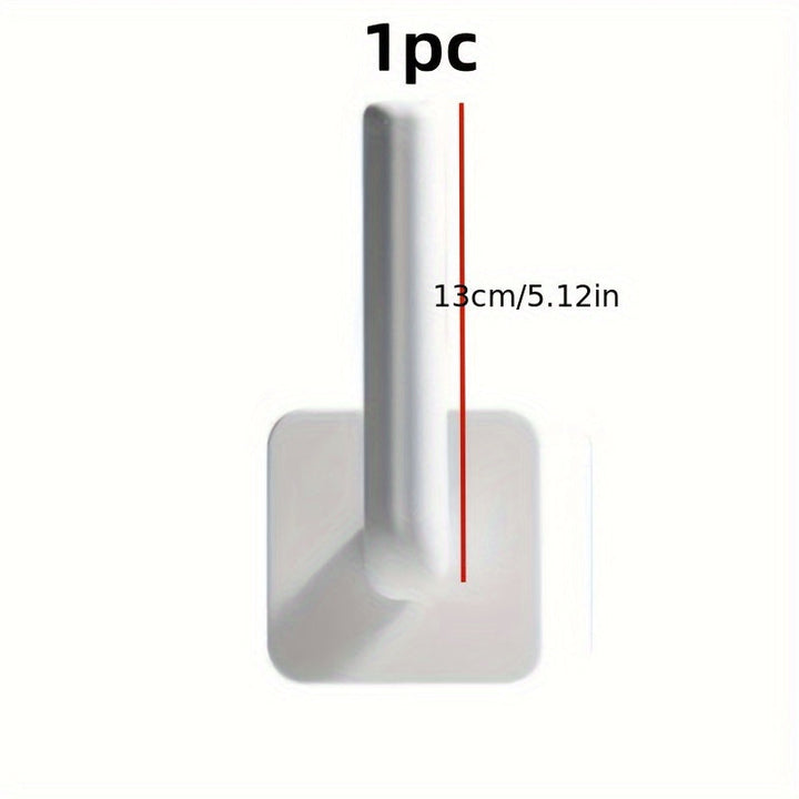 1/2/5 ganchos adhesivos de plástico - Sujeción fuerte, colgadores para pared sin clavos, diseño antideslizante, ideal para colgar bolsas, llaves y accesorios, colgador de accesorios | Colgador de pared moderno | Diseño de sujeción segura, ganchos utilita