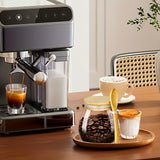 Juego de 3 recipientes de vidrio transparente para bocadillos, con tapa cuchara, herméticos, reutilizables, para cocina y despensa