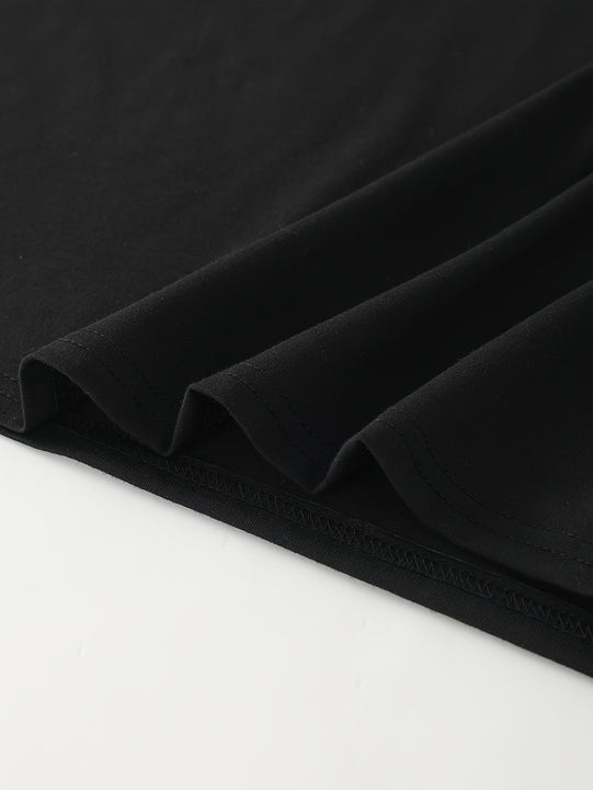 1 camiseta DC Warner para hombre con diseño de Batman, cuello redondo casual en negro con símbolo de murciélago en blanco, tela suave de poliéster, ideal para deportes, fiestas y ropa casual, regalo perfecto para fans, cómodo ajuste | Camiseta estampada