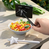 2pcs Varitas Mágicas Salero y Pimentero - Recargables, Dispensador de Especias con Agujeros para Vertido Fácil - Perfecto para Decoración de Cocina y Comedor (Negro+Blanco)