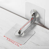 2 unidades de Dispositivo de fijación de muebles para estantería, gabinetes de TV, gabinetes de zapatos, armarios, sin taladro requerido, fijación antivuelco para gabinetes